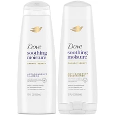 Dove Anti-Dandruff Shampoo and Conditioner Set – Soothing Moisture with... 