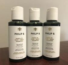 Philip B SANTA FE HAIR + BODY SHAMPOO 3 PK 2oz Each