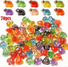 70PCS Luminous Miniature Frog Figurines Resin Frog Figures Decorative Craf decor