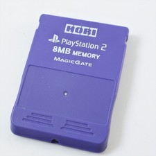 PS2 HIKARU Memory Card 8MB HORI Violet HP2-41 Playstation 2 Made Japan 2461