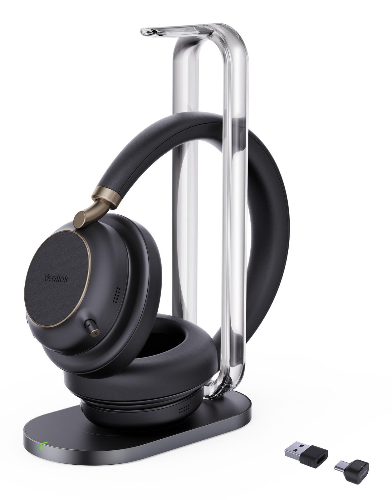 Yealink Black Bh76 Plus With Charging Stand Teams Usb-C/A Headset - Image 2