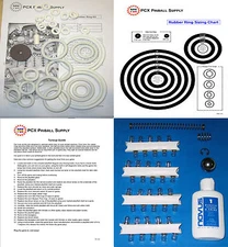 1967 Gottlieb Sing Along Pinball Machine Tune-up Kit - Includes Rubber Ring Kit!