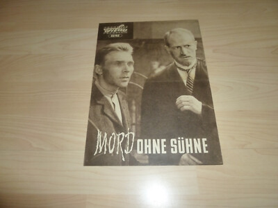 Progress Filmprogramm 52 / 62 - Mord ohne Sühne - 60er 60s 1962 Programmheft