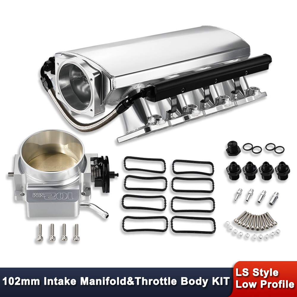 pjmo　ゼインアーツ　YAR-1 LS1 LS2 LS6 102mm Low Profile Intake Manifold w/Fuel Rail