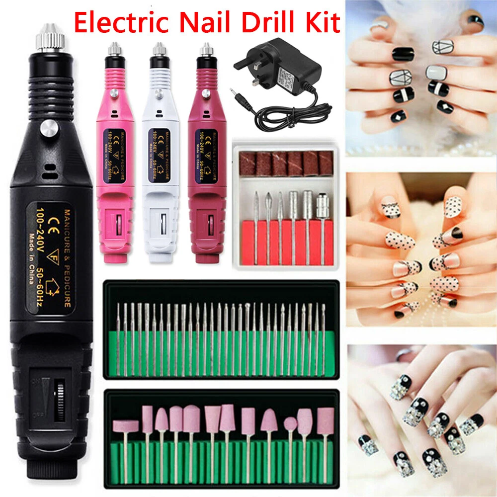 Professional Manicure Pedicure Kit Electric Nail File Set Nail Drill Machine