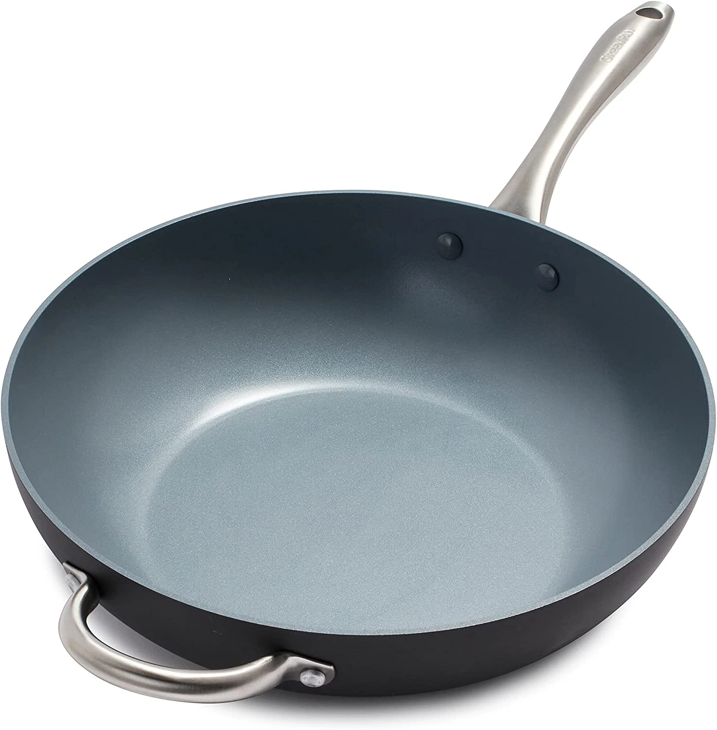Lima 12.5" Hard Anodized Ceramic Nonstick Wok Pan, PFAS-Free, Oven Safe