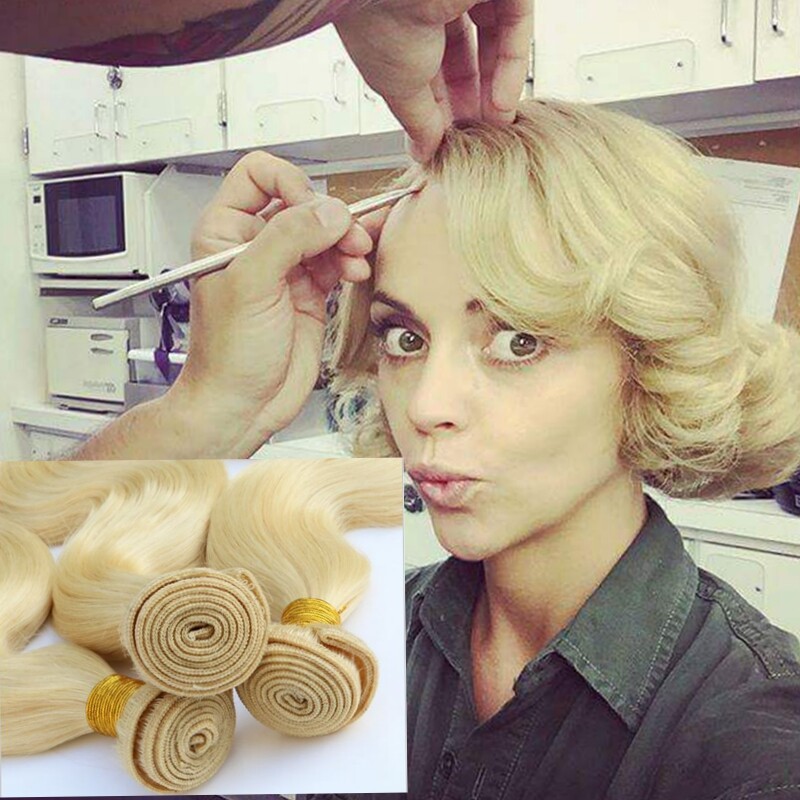 613 Bundles Blonde 9A Brazilian Body Wave 3 Bundles Blonde  display picture 3