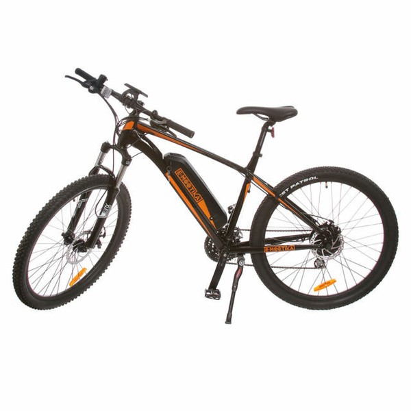 E-Mootika 27.5″ MTB Bici Elettrica con Pedalata Assistita - Nera/Arancione  | Acquisti Online su eBay