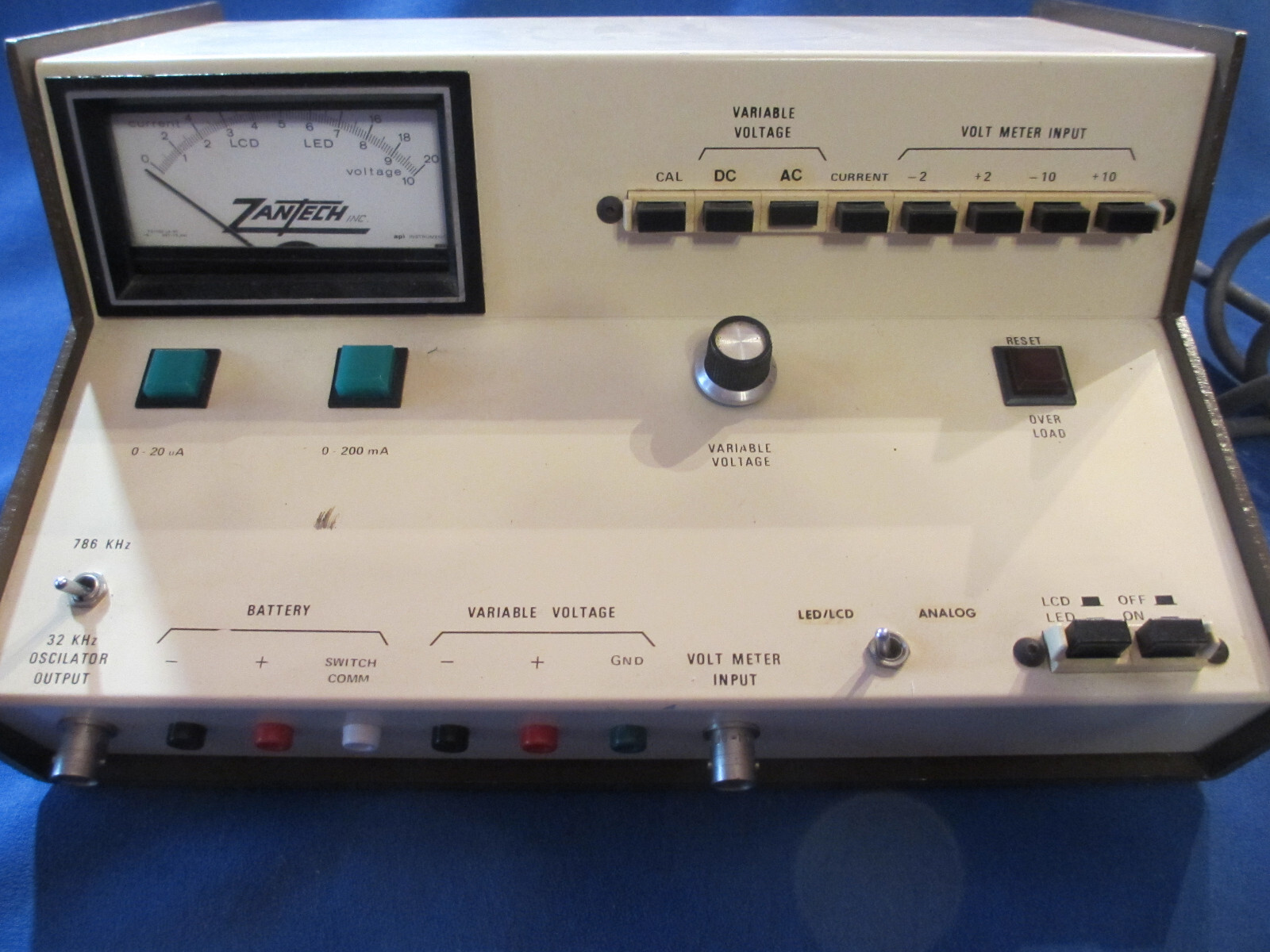 Watchmaker Estate Vintage ZANTECH LCD/LED Voltage and Battery Tester