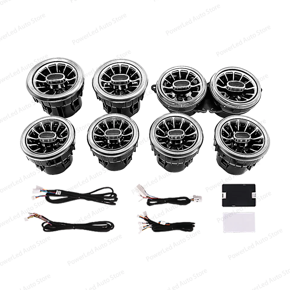 2 Doors Air Vents W217 Ambient Light 7/64 Colors For Mercedes Benz S-COUPE C217 - Image 4 of 4