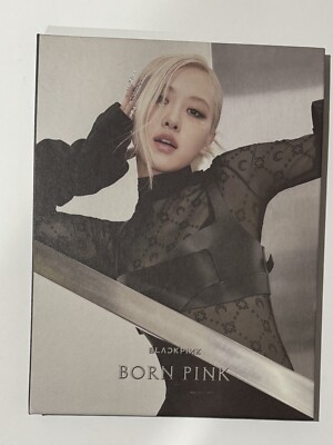 BLACKPINK ROSÉ BORN PINK CD サイン入りカード付き Blackpink Rose Signed Autograph Born Pink CD Framed Matted Display
