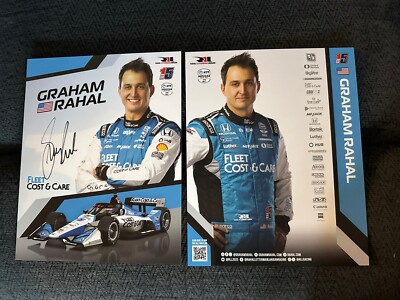 Graham Rahal 2024 Indy 500 Signed Car Promo Hero Card Indianapolis