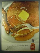1956 Log Cabin Syrup Ad - Real Maple Flavor