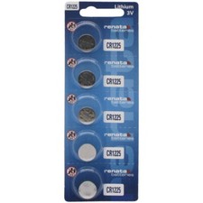 Renata CR1225 Coin Cell Battery 5 Pk