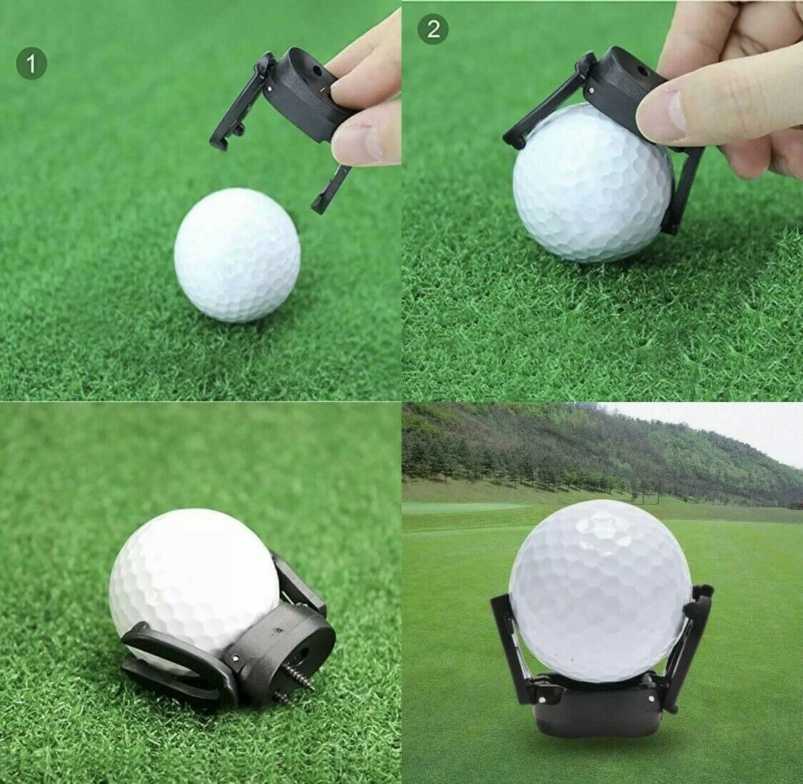  1-Putter Golf Ball Retriever-Ball Pick-Up Tool-Attach to Putter Grip-USA STOCK