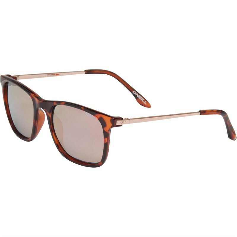 O'Neill Bells 102P Unisex Sunglasses - Brown Animal Frame - Gold Polarised Lens