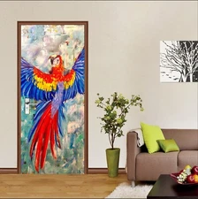 3D Parrot A2664 Door Wall Mural Photo Wall Sticker Decal Skromova Marina Sin