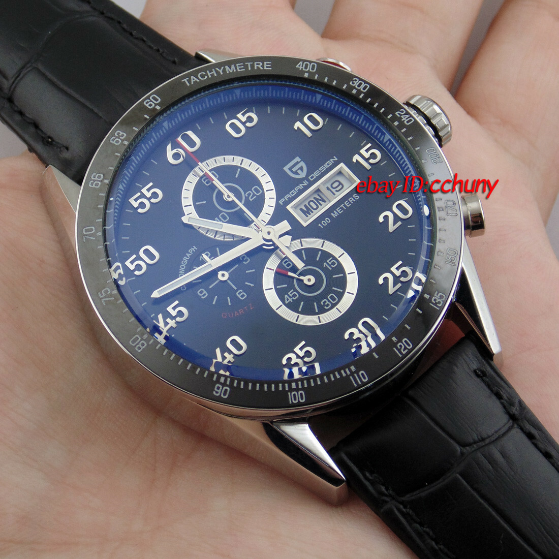 Купить Pagani Design 43mm black dial 