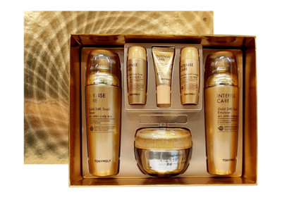 TONYMOLY Intense Care Gold 24K Schnecke 3er Set (Toner + Emulsion + Creme) -
