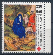 Timbre France 2498a** timbre issus du Carnet Croix rouge 1987 bord droit
