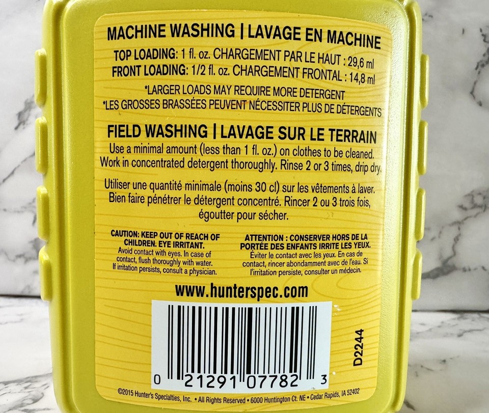 ScentAWay Laundry Detergent Scent Away Max Hunting Soap Odorless