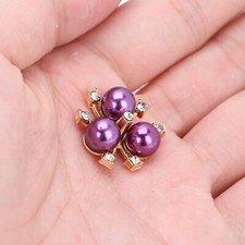20Pcs Rhinestones Decoration Flower Elegant Brooch For Banquets