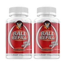 2-Pack Ball Refill Male Capsules - Ball Refill for Male Vitality - 120 Capsules