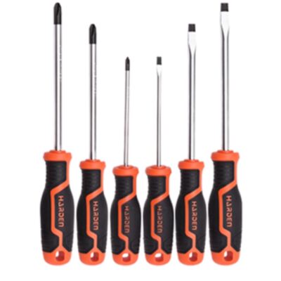 Harden Pro Magnetic Screwdriver Set Of 6 Screwdrivers 3 Slotted / 3 Phillips Mag