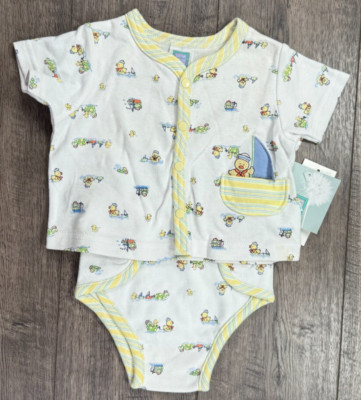 Baby Boy Clothes New Vintage Little Me 3 Month 2pc Duck Boat Outfit