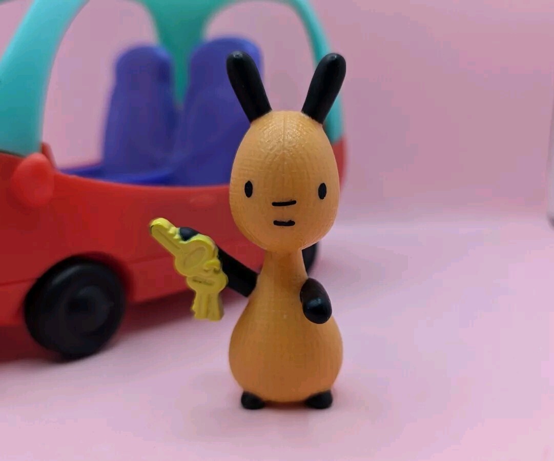 Bing Bunny Play Set Flop's Car, Complete CBeebies