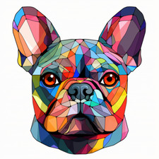 XXL Autoaufkleber Sticker Französische Bulldogge Aufkleber