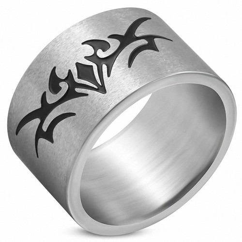 meditoys · Anello in acciaio inox da donna · Doppio anello in acciaio inox con cristalli perimetrali