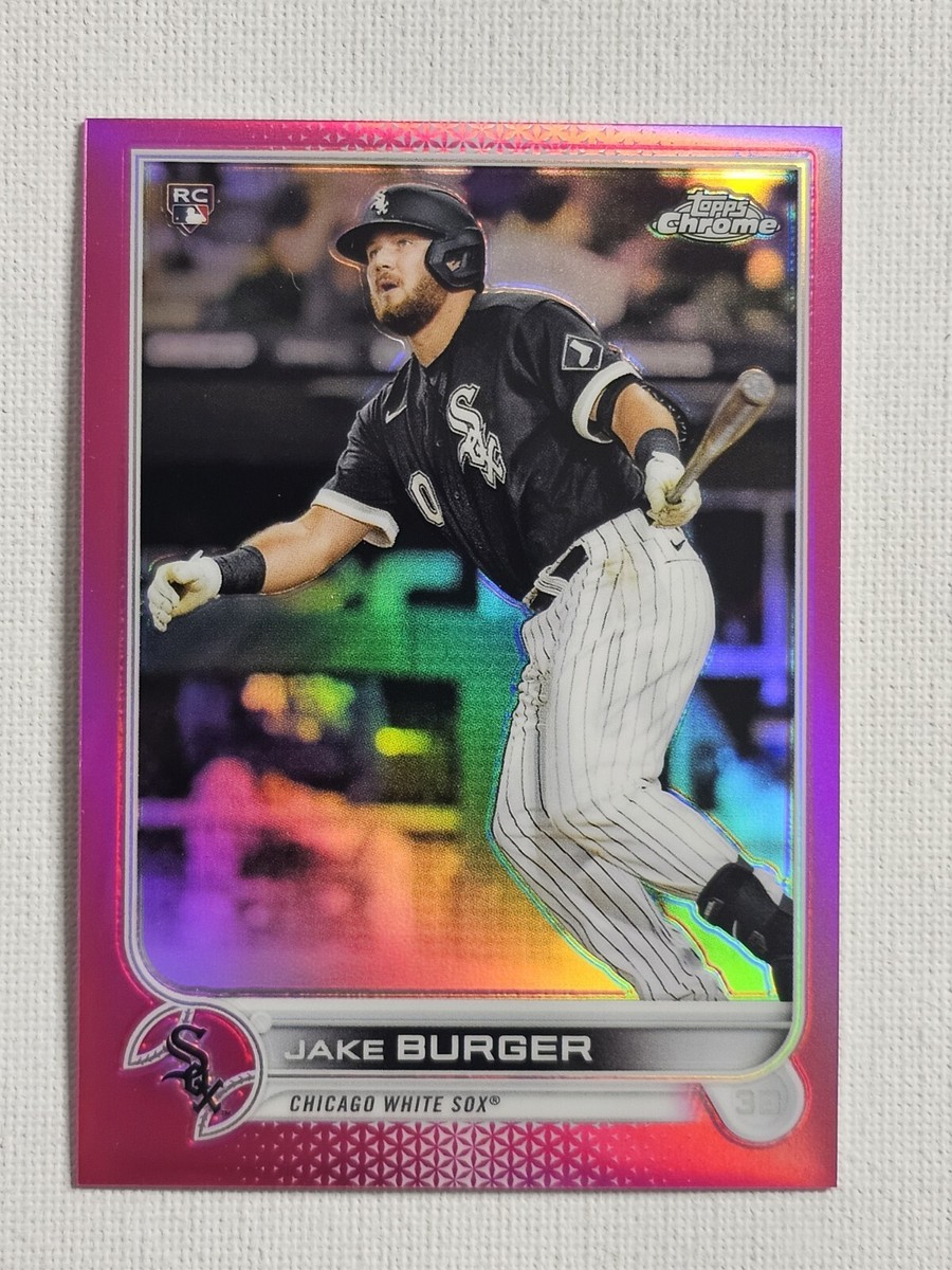 2022 Topps Chrome Baseball JAKE BURGER Rookie Magenta Refractor /399 #29