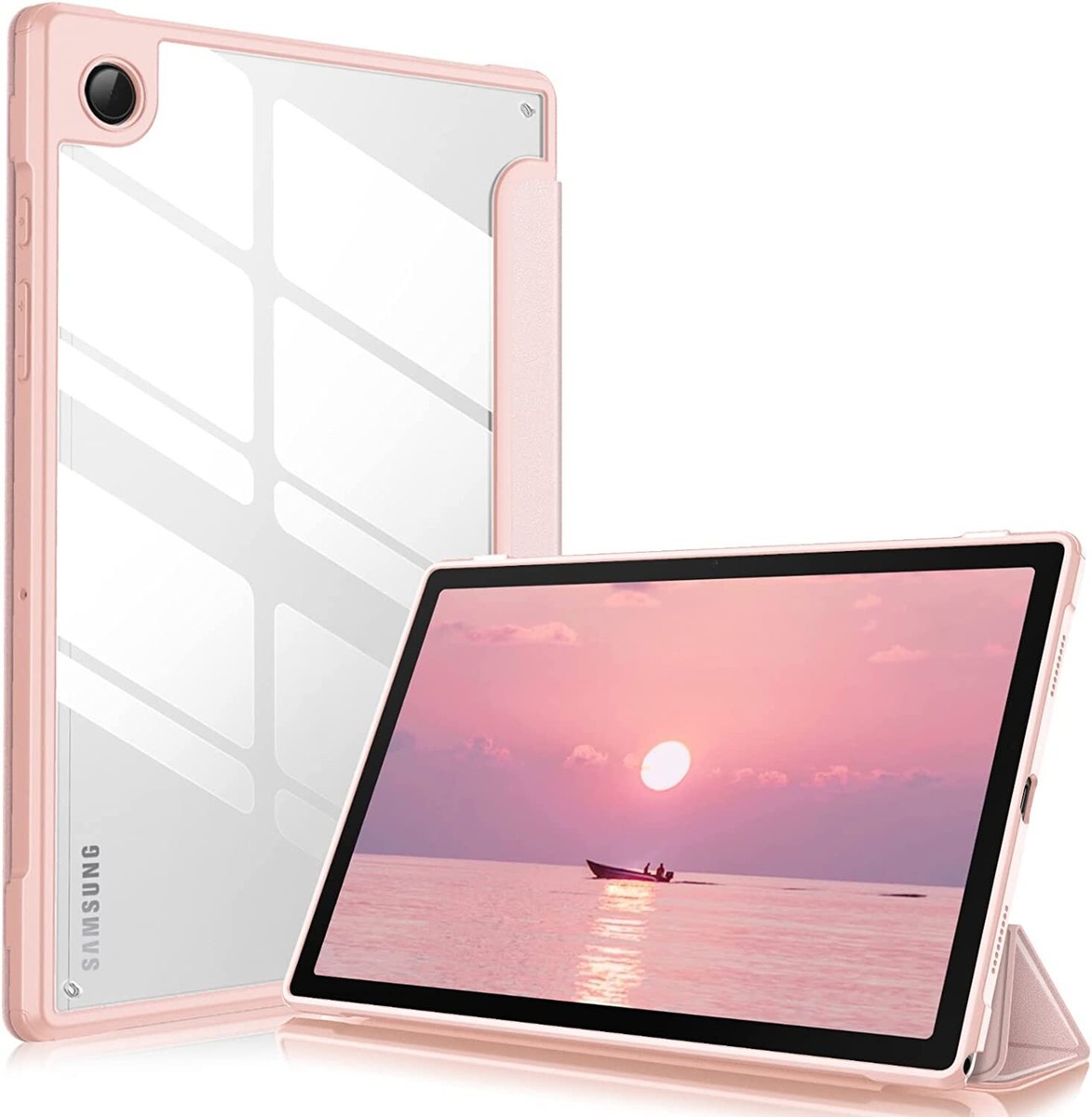 Samsung Galaxy Tab A8 Case Cover with HD Clear Transparent Back