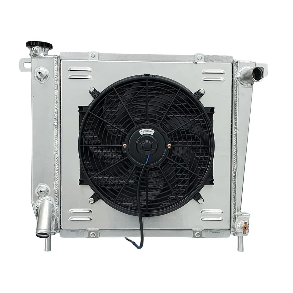 4Row Radiator&Shroud+Fan For 1985-94 Ford Ranger,Explorer,Bronco II&Navajo B4000 Foto 2 de 4