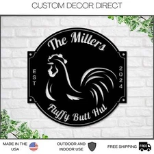 Custom Rooster House Sign, Rooster House Coop Sign, Rooster Decor, Our Little Co