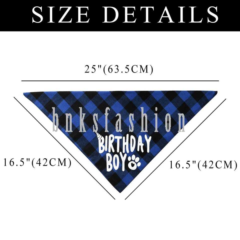 Lindo pañuelo de cumpleaños para mascotas perros cachorros sombrero pajarita conjunto de gafas suministros de fiesta 4 piezas Foto 3 de 4