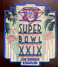 1994/95 NFL 75TH ANNIVERSARY SUPER BOWL XXIX PATCH MIAMI, FLORIDA NM-MINT