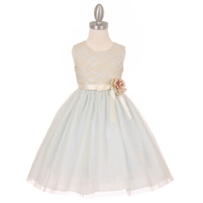 BLUE Size 10 Flower Girl Dress Bridesmaid Birthday Graduation Recital Formal