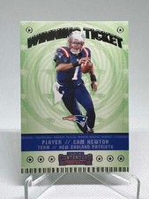 Cam Newton 2020 Panini Contenders Winning Ticket #WT9 Carolina Panthers SN2