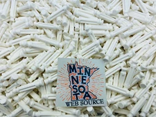 (400) K’NEX / Knex White Rods – 1-5/16" Short Standard Replacement Parts