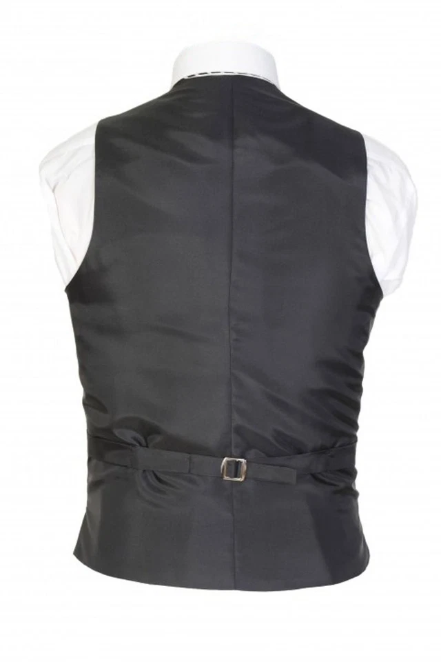 Chaleco De Lana Masonic De Pata De Gallo Negro De Un Solo Botón Nuevo - Imagen 3 de 4