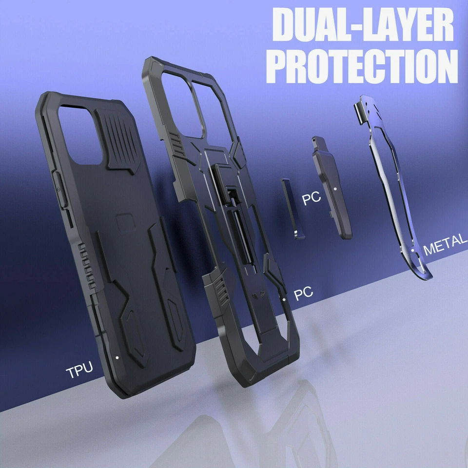 Shockproof Hybrid Armor Case For iPhone 15 14 13 12 11 Pro Max XR 8 7 XS X Cover - Image 4 of 4