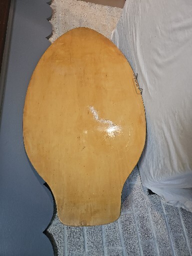 Skim Lizard Wood Wooden Skimboard Blue & Green 41x21