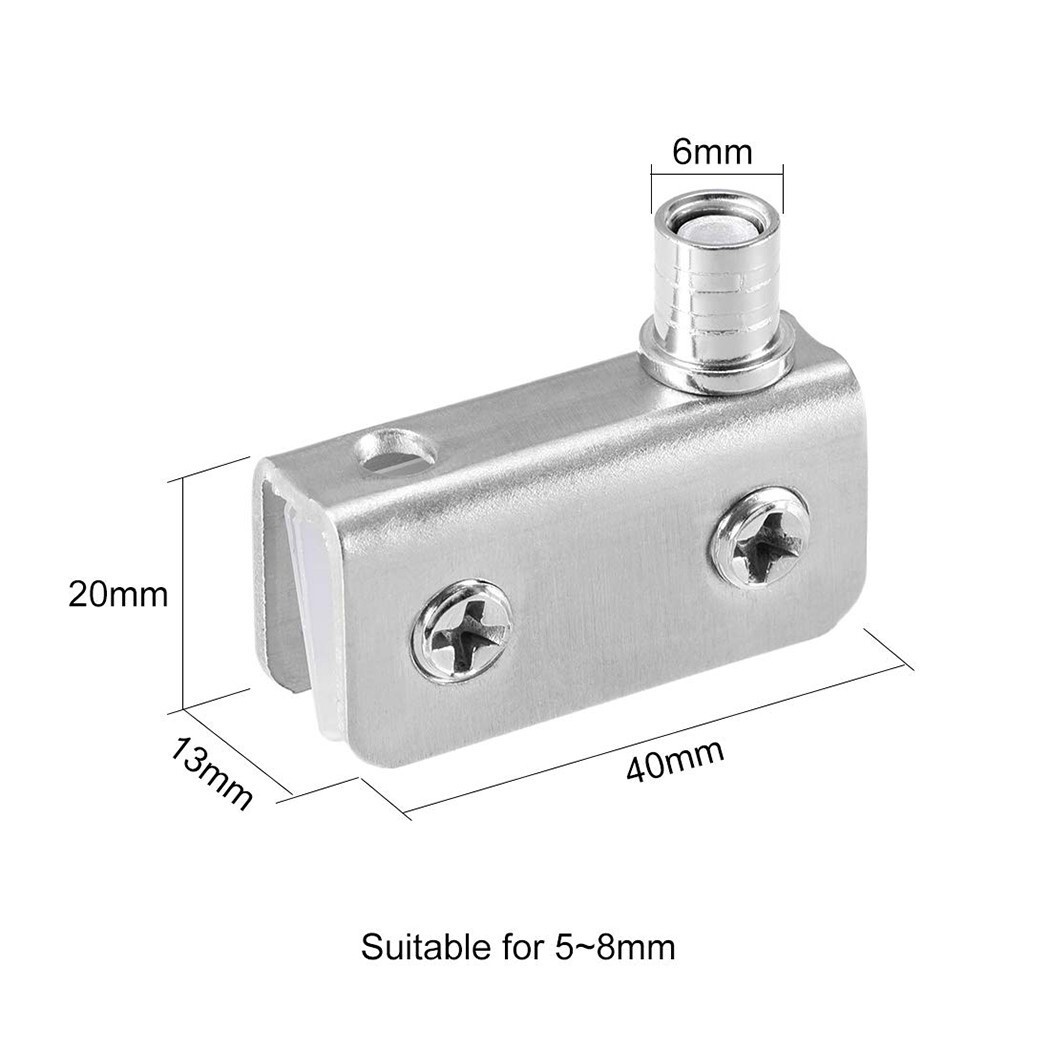 Easy Installation Glass Door Hinge with Protective Gaskets Perfect for