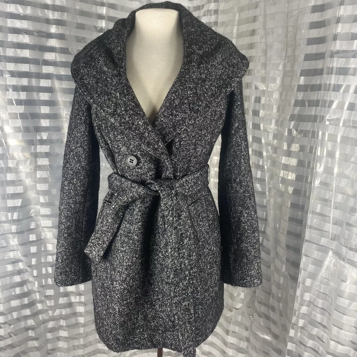 Calvin klein cheap tweed coat