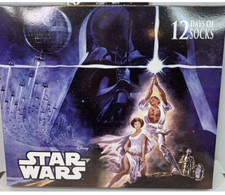STAR WARS Disney 12 Days of Socks Christmas Unisex Gift Set Men Size 6-12 NEW