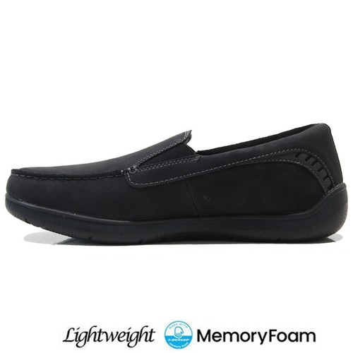 MENS CASUAL SLIP ON MEMORY FOAM WALKING WORK LOAFERS MOCCASIN DRIVING SHOES SIZE - Picture 7 of 26