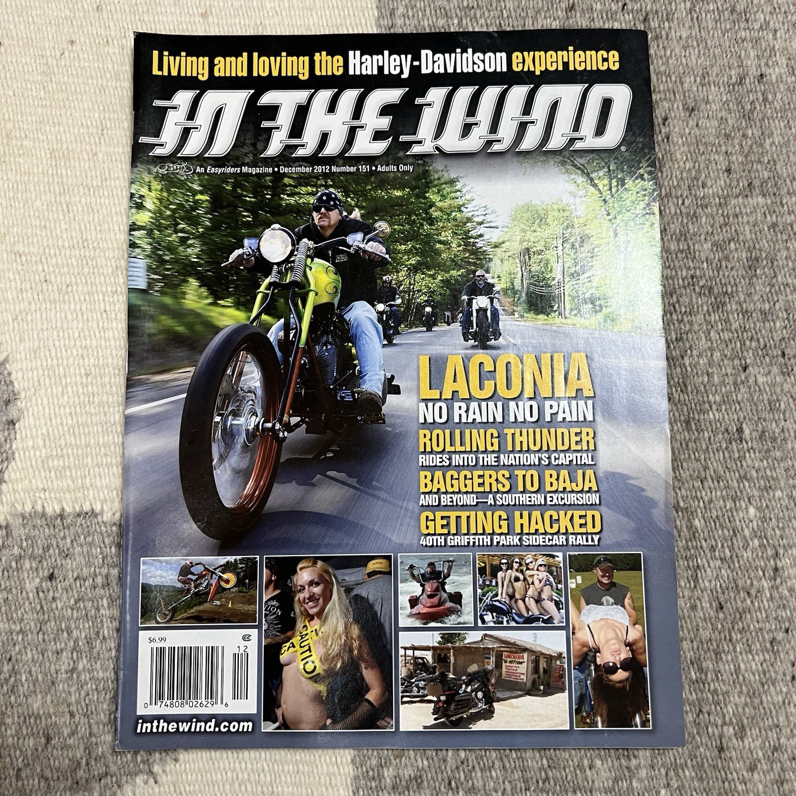 In The Wind easyriders motorcycle magazine december 2012 bikers babes choppers