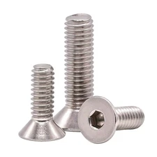 3/8-16 x 1-1/2" Flat Countersunk Head Socket Cap Screws, Full Thread, Machine...